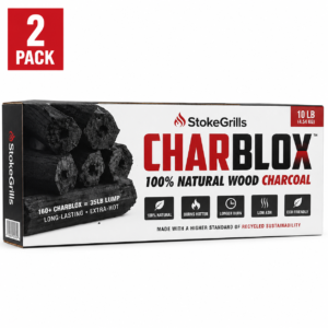 Premium Charcoal Briquettes Pack, 10 Lbs Twin Bundle